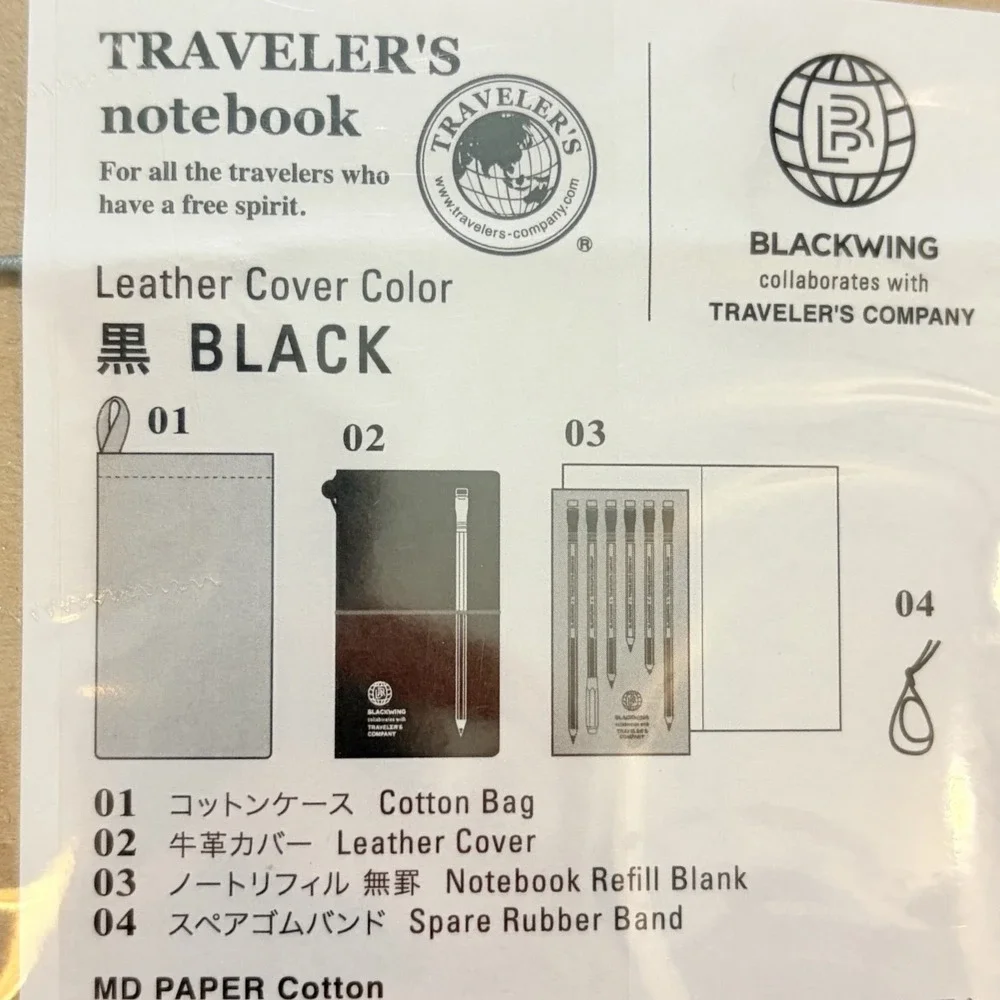 NEW Traveler's Notebook BLACKWING Edition Regular Limited JAPAN
